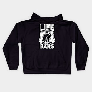 Life Behind Bars MTB Bicycle Mountainbiker Gift Kids Hoodie